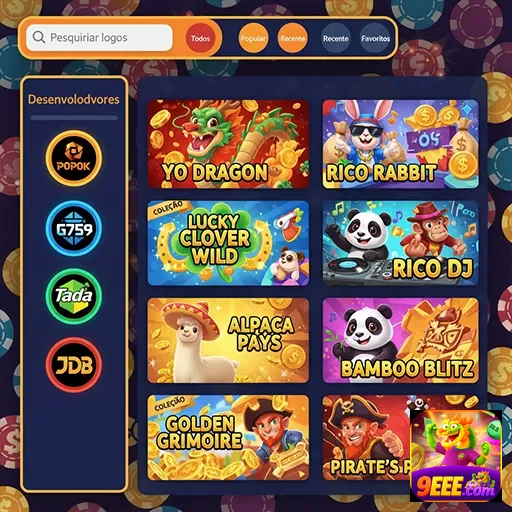 Ilustração de Jogos de Slots Inovadores